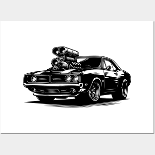 American Muscle Car Posters and Art